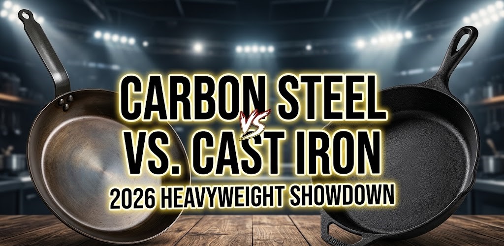 Carbon Steel vs. Cast Iron: The 2026 Heavyweight Skillet Showdown