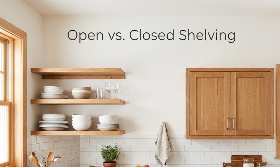 Open vs. Closed Shelving