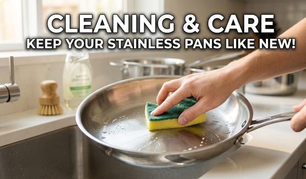 Cleaning and Care: How to Clean Stainless Steel Pans and Keep Them Looking New!